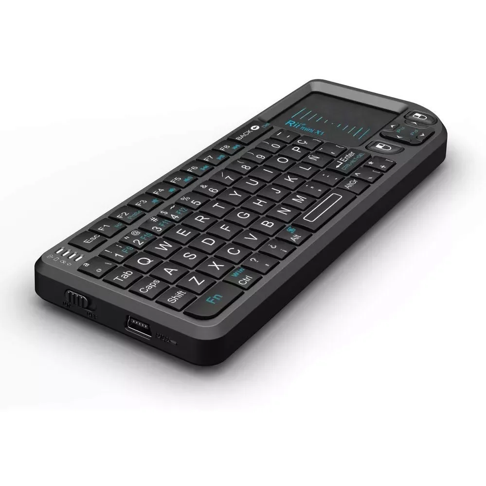 

Original Rii X1 Mini 2.4GHz Wireless Keyboard FR/RU/ES/US Air Mouse with TouchPad for Android TV Box/Mini PC/Laptop