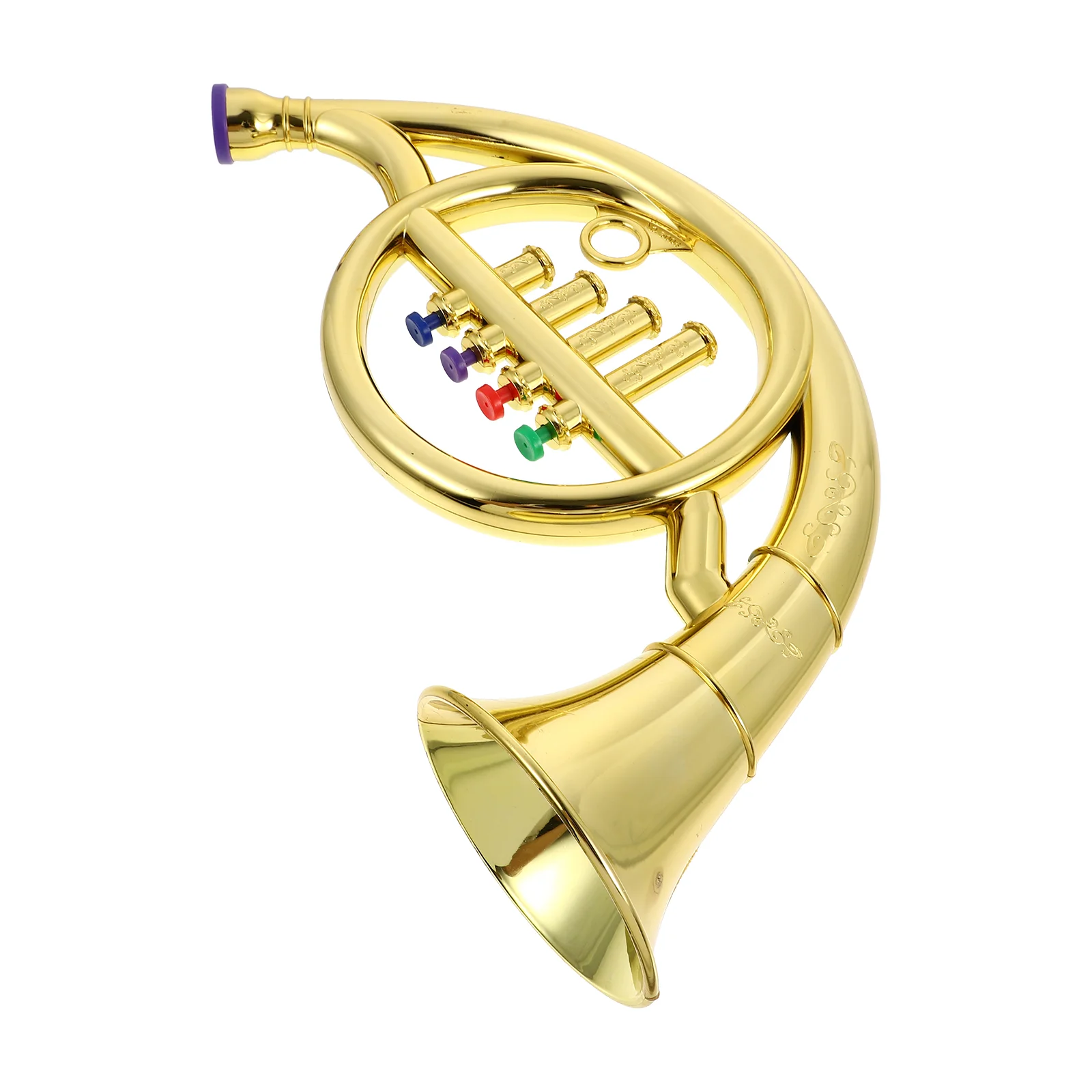 

1Pc Kids Musical Instrument Toy French Horn Toy Practical Performance Props