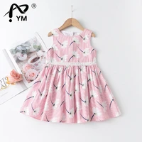 new girls casual dress 2022 summer kids sleeveless costume sweet plaid dresses children bow knot clothing suits 3 7 years