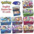 Новейшие карты покемона 42 штукинабор, блестящие звезды, боевые игры, хобби, коллекционная игра для хобби, Коллекционная Коллекция искусственных предметов для детей