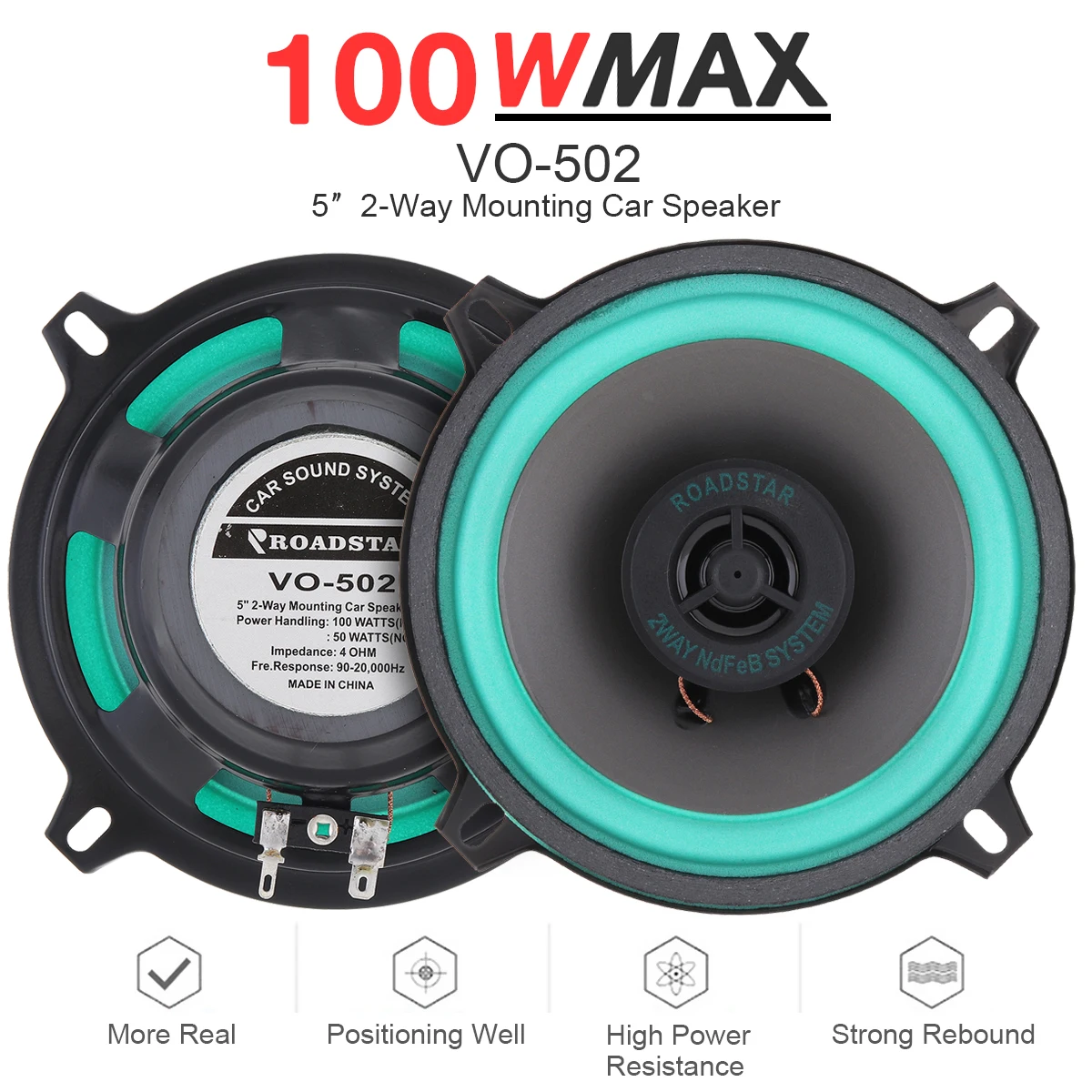 

1pcs 4 5 6.5 Inch HiFi Car Coaxial Speaker 4 Ohm Universal Audio for Cars Auto Music Stereo Speaker Full Frequency Loudspeaker