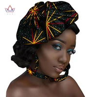 women african pattern flower large bow headwear hair clip accessories necklace round earrings womens hair accessories wyb531