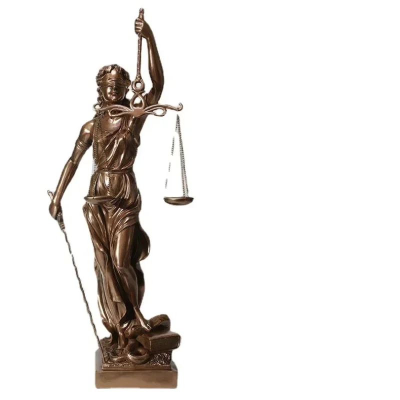 Винтажная художественная скульптура греческой богини правосудия фигурка