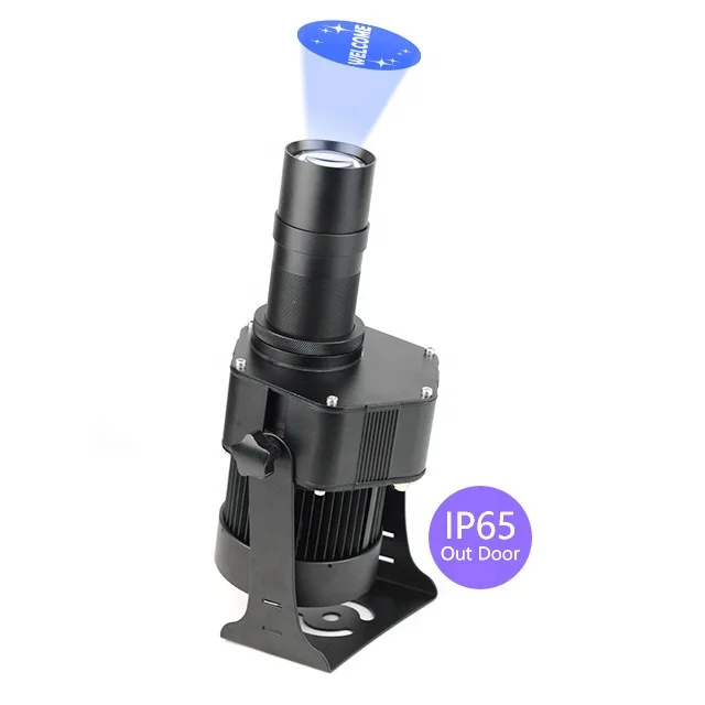 

LED100W IP65 waterproof rotate gobo projector light customized outdoor logo floor projection lamp150W CE supper