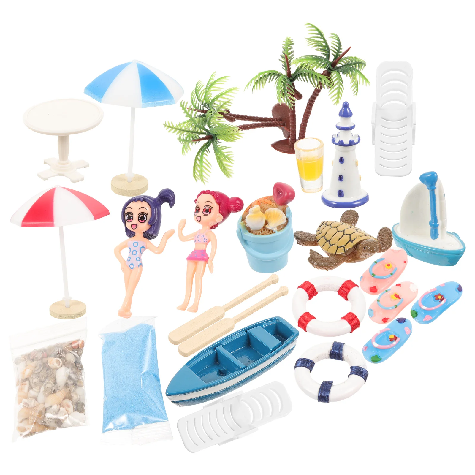 Ролевые игры игрушка декор океана мини-дом пляжные аксессуары микро-сцена