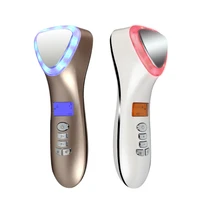 free shipping facial massager hot and cold photon skin rejuvenation beauty apparatus sound wave color light beauty apparatus