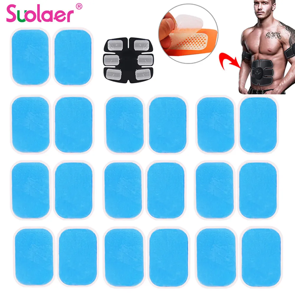 

Replacement Gel Pads for Ems Muscle Stimulator Abdominal Muscle Trainer Abdomen Workout Massage Gel Stickers Reusable Wholesale