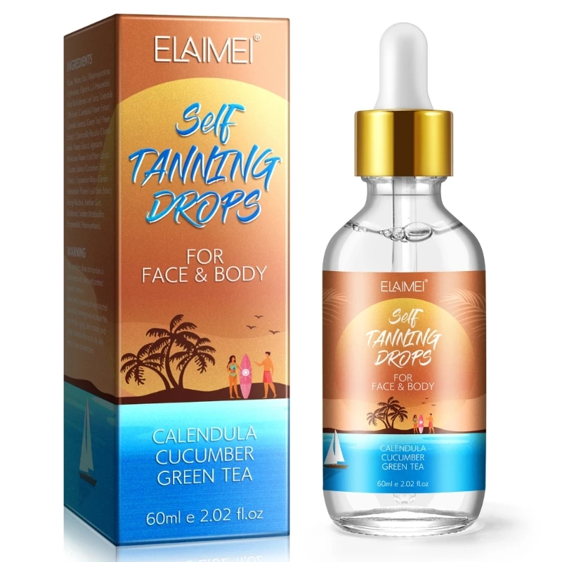 

Face Tanner Drops Self Tanning Drops for Your Face Body Sunless Quick Tan Drops