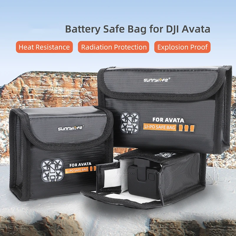 

DJI Avata Battery Explosion-proof Bag Flame Retardant Lithium Battery Protector Storage Bag for DJI Avata Drone Accessorie
