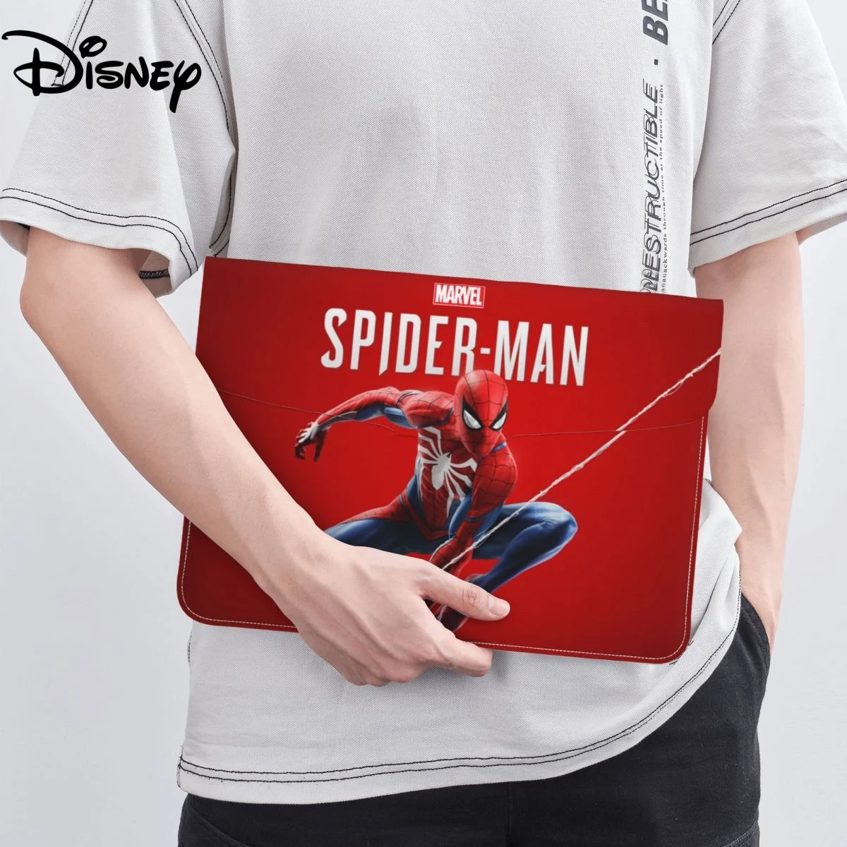 

Disney Laptop Sleeve Bag Tablet PU Protective Cover For Macbook Air Pro Ipad Dell HP Asus Shockproof Case Pouch Man Briefcase
