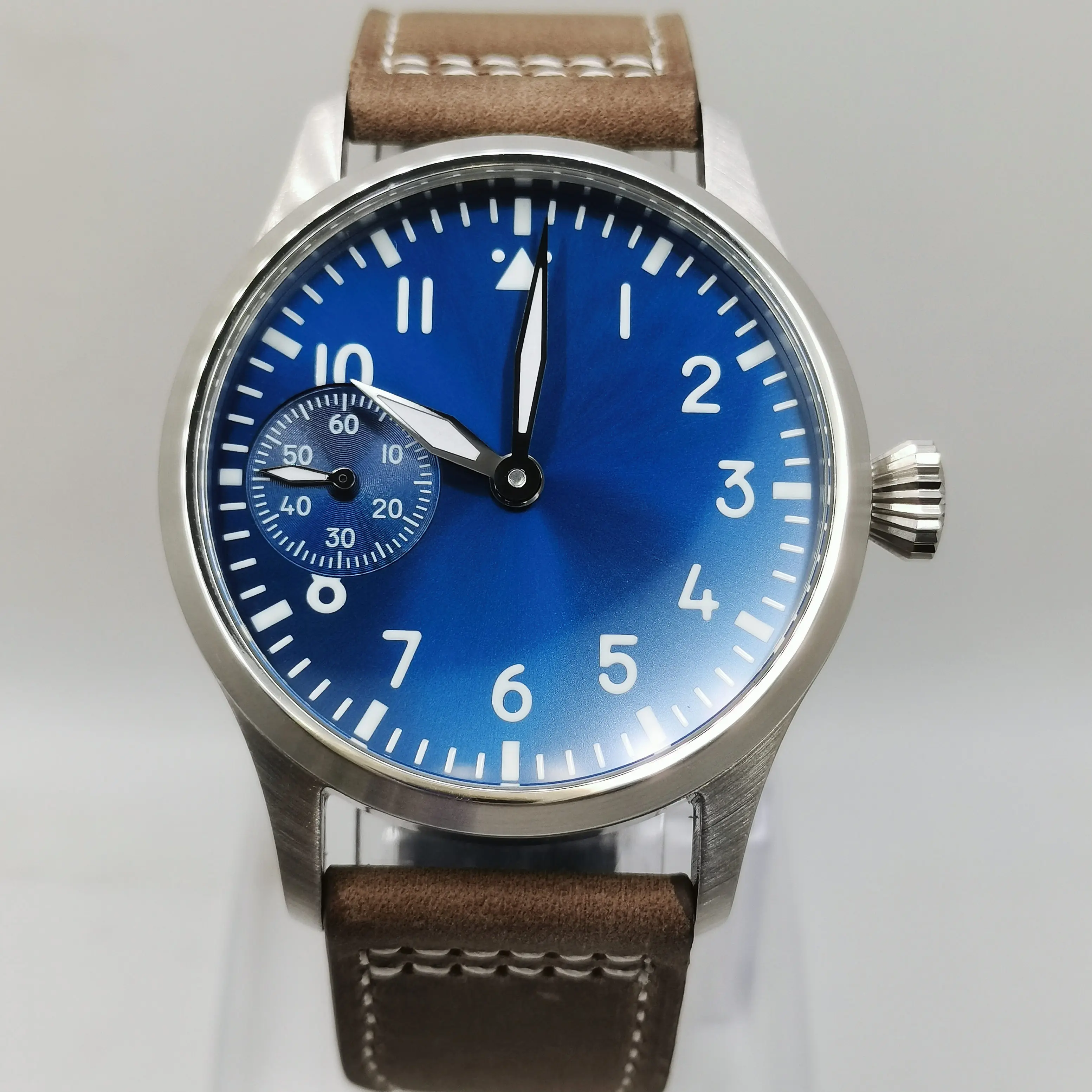 

42mm 2023 Sumer Blue Men's Watch Seagull ST36 Manual Winding Mechanical Movement Sapphire Glass 316L Stainless SteeL Luminous
