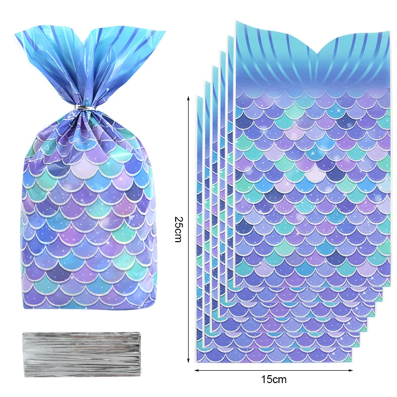 

Подарочные пакеты русалочка 50/100 шт ZQNYCY