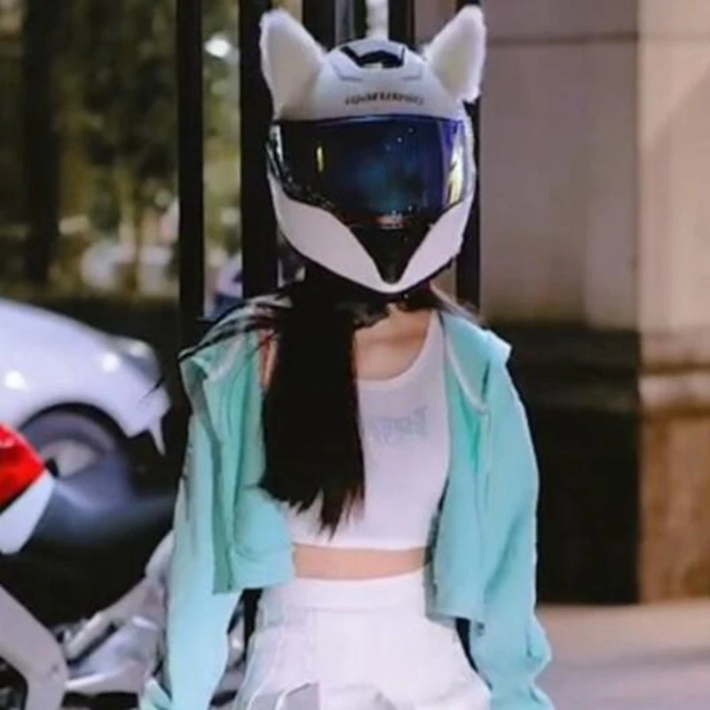 Аксессуары для шлема с кошачьими ушками аксессуары мотоцикла электромобиля