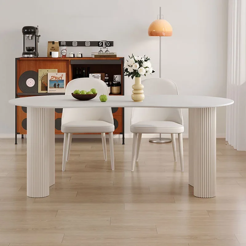 Стол для обеденной комнаты овальной формы элегантные столы кафе ресепшн