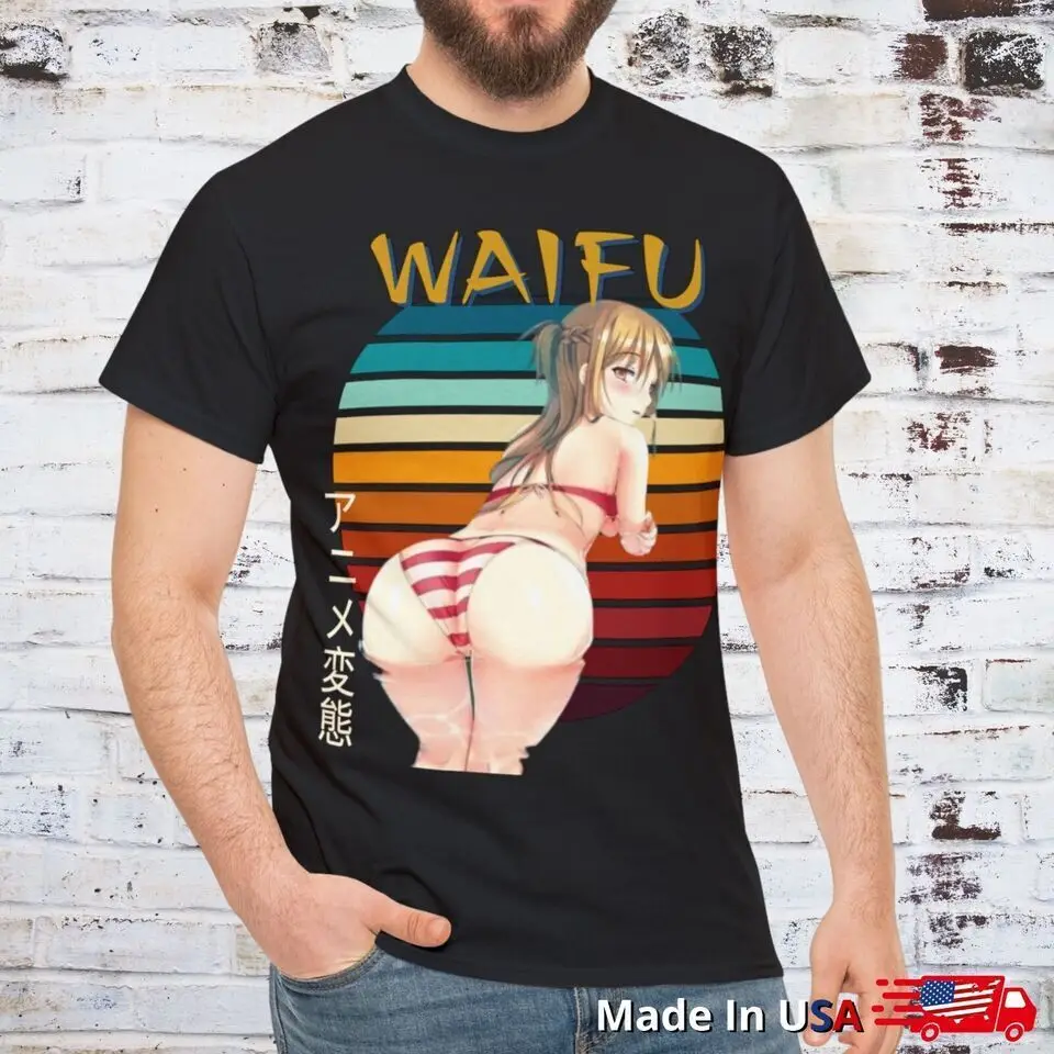 Футболка Ecchi Asuna Anime Girl Hentai-Sword Art Online-манга японская