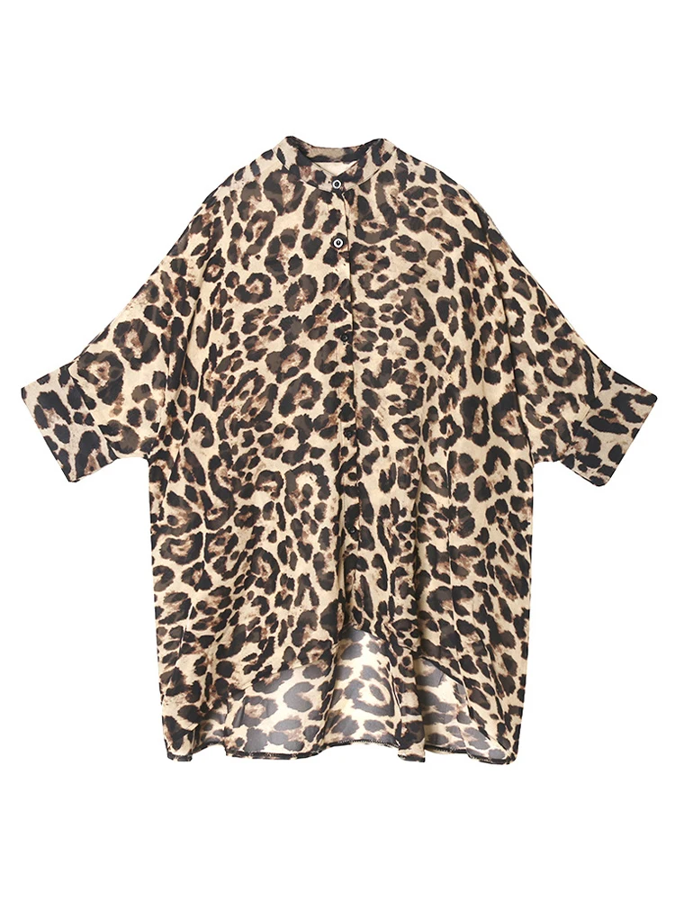 Женские шифоновые рубашки Max LuLu роскошные леопардовые в Европейском стиле