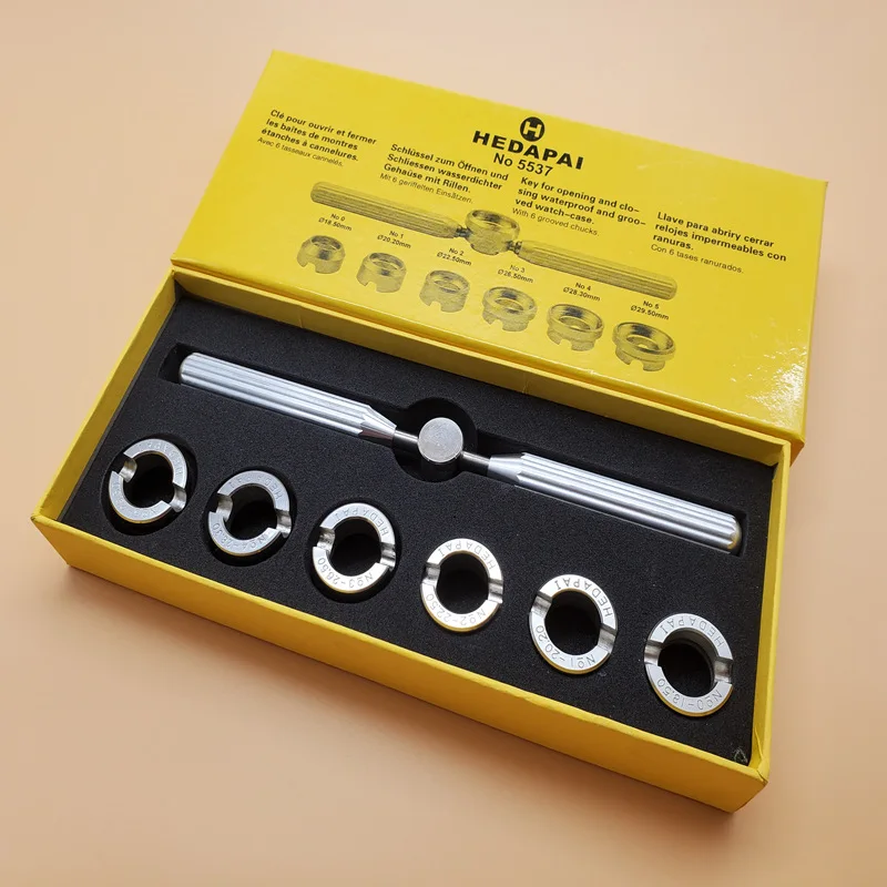 7 шт. инструмент для ремонта часов Seiko 5537 6-головочная открывалка Rolex Tudor открытая