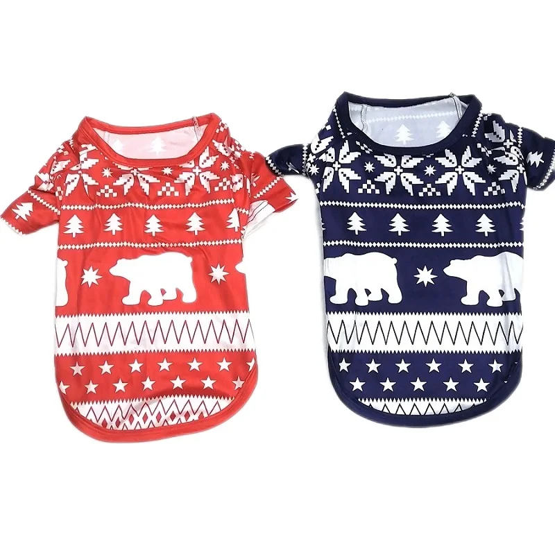 2022 Christmas Family Matching Outfits Polar Bear Father Mother & Kids Pajamas Sets Mommy and Me Xmas Pj's Clothes Tops+Pants
