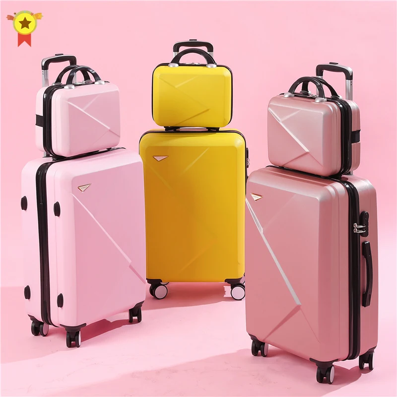 ABS+PC Suitcase 20''24'28' Inch Rolling Luggage Travel Suitcase On Wheels Cabin Trolley Bag Fashion Set Luggage Travel Suitcase