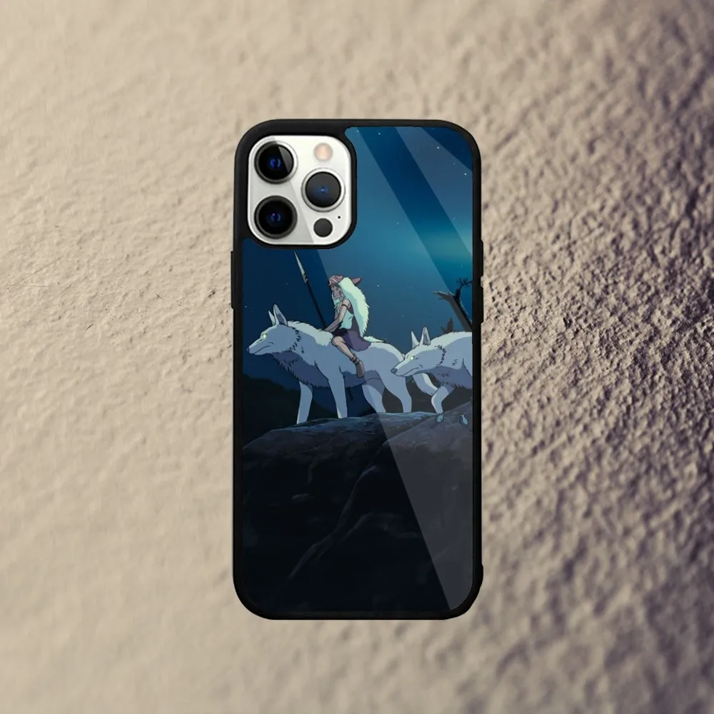 Чехол Для Телефона Anime M-Mononoke Hime iPhone 15/14/13/12/11/Plus/Pro/Max/Mini Magsafe — Совместимый С