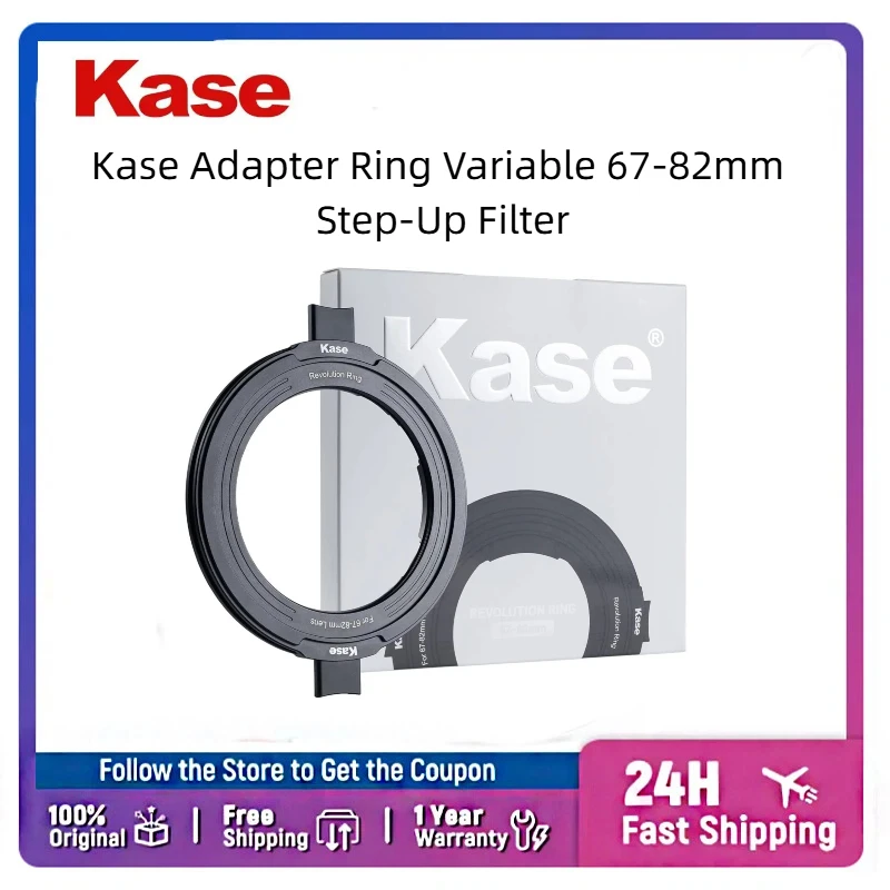 Фото Переходник Kase Revolution Ring Variable 67-82 мм, 1 кольцо подходит для объективов 67/72/77/82 мм, для фильтров 82 мм №1