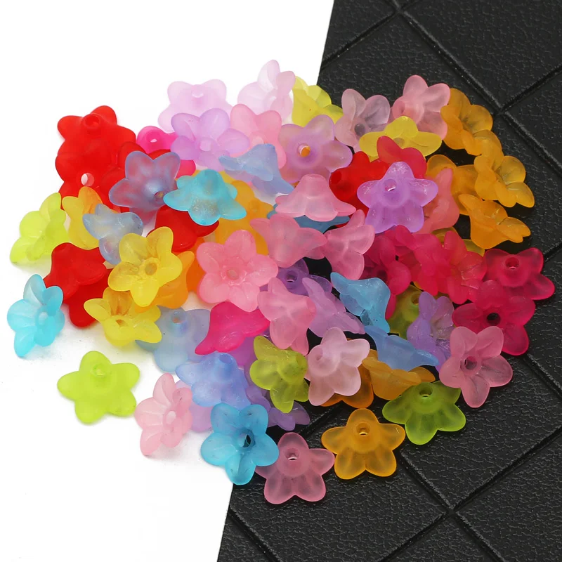 

Small Flower 10x4mm Mixed Colored Acrylic Beads Loose Spacer Beads For Jewelry Making DIY Earrings Necklace Bracelet Accessories