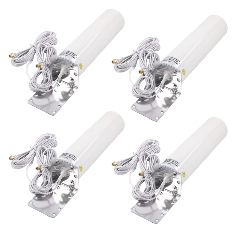 4х Wi-Fi антенна 4G LTE SMA 12Dbi Omni штекер 5 м двойной кабель 2 4 ГГц для B315 E8372 E3372 ZTE