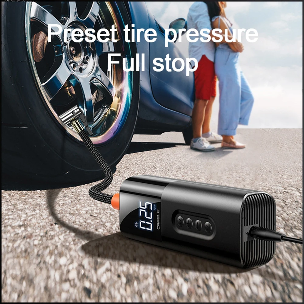 

12V Wireless Smart Car Air Compressor Portable Tyre Inflator Mini Electric Air Pump For Car Motorcycle Tire Pressure Inflators