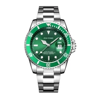 watch for men luxury stainless steel men quartz wristwatches sports waterproof dive green wristwatch mens watches