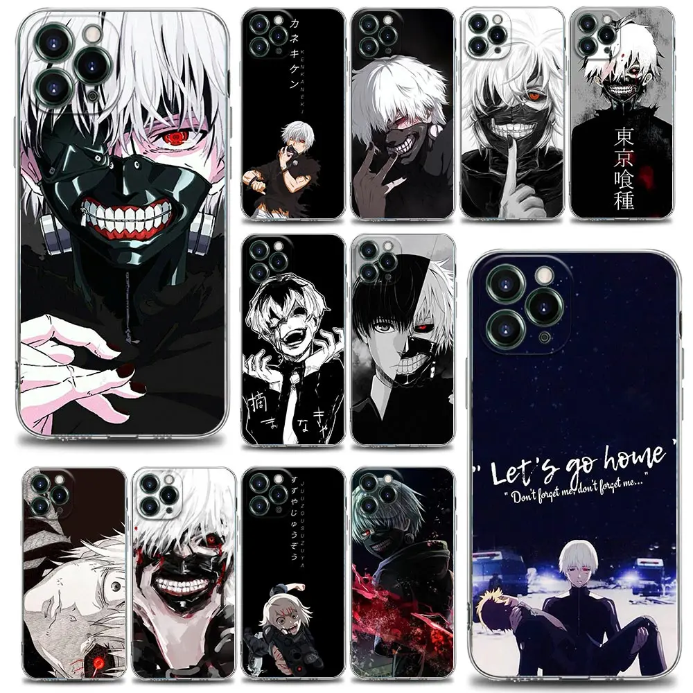 

Tokyo Ghoul animation Kaneki Ken Phone Case for iPhone 13 12 11 SE 2022 X XR XS 8 7 6 6S Pro Mini Max Plus Soft Silicone Case