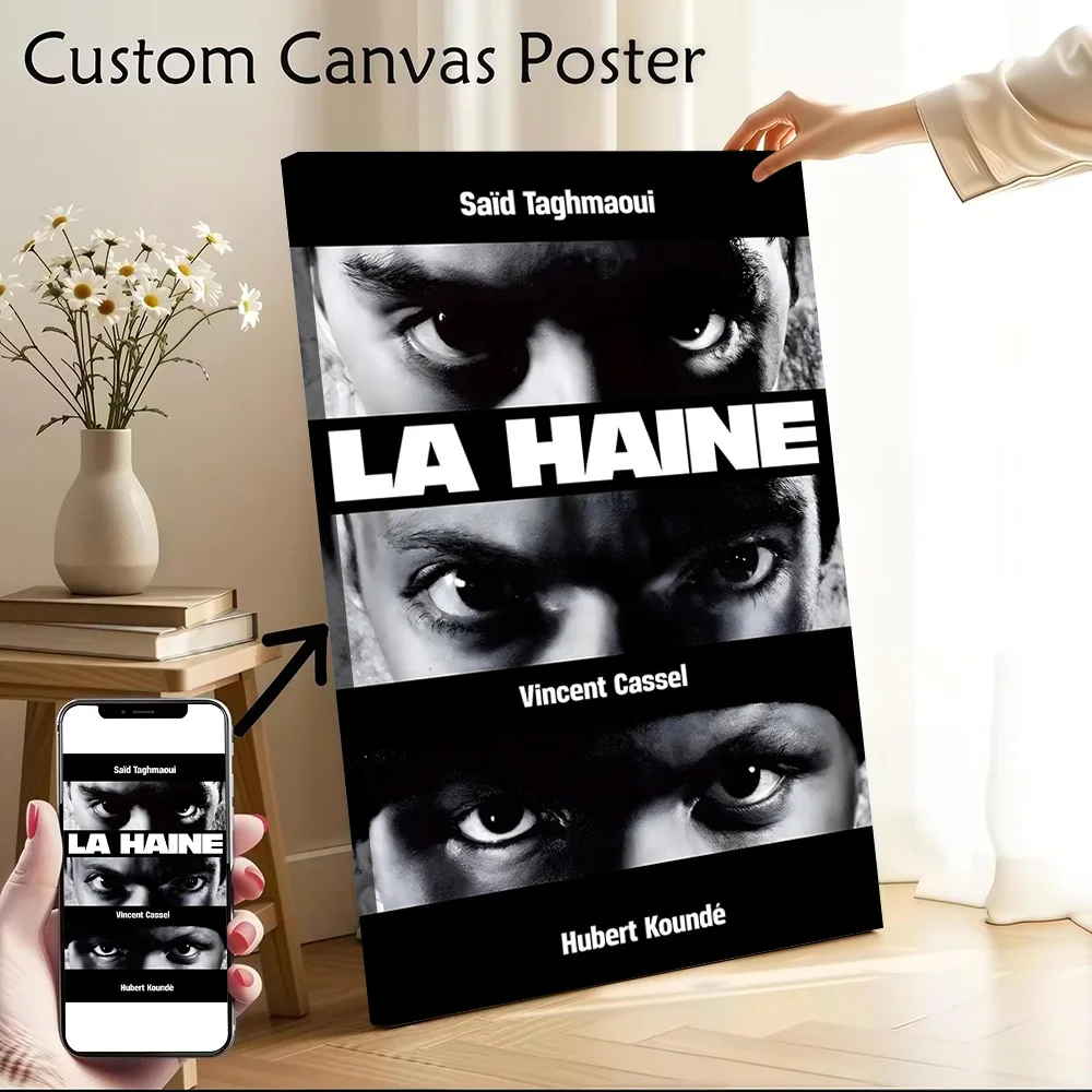 Фото Постеры на холсте «La Haine»: Настенные картины с индивидуальной печатью для создания уникального и тематического домашнего декора, украшения стен №1