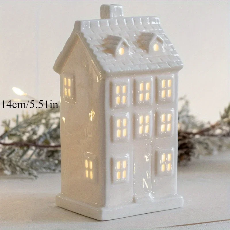 

Рождественские керамические домики с подсветкой