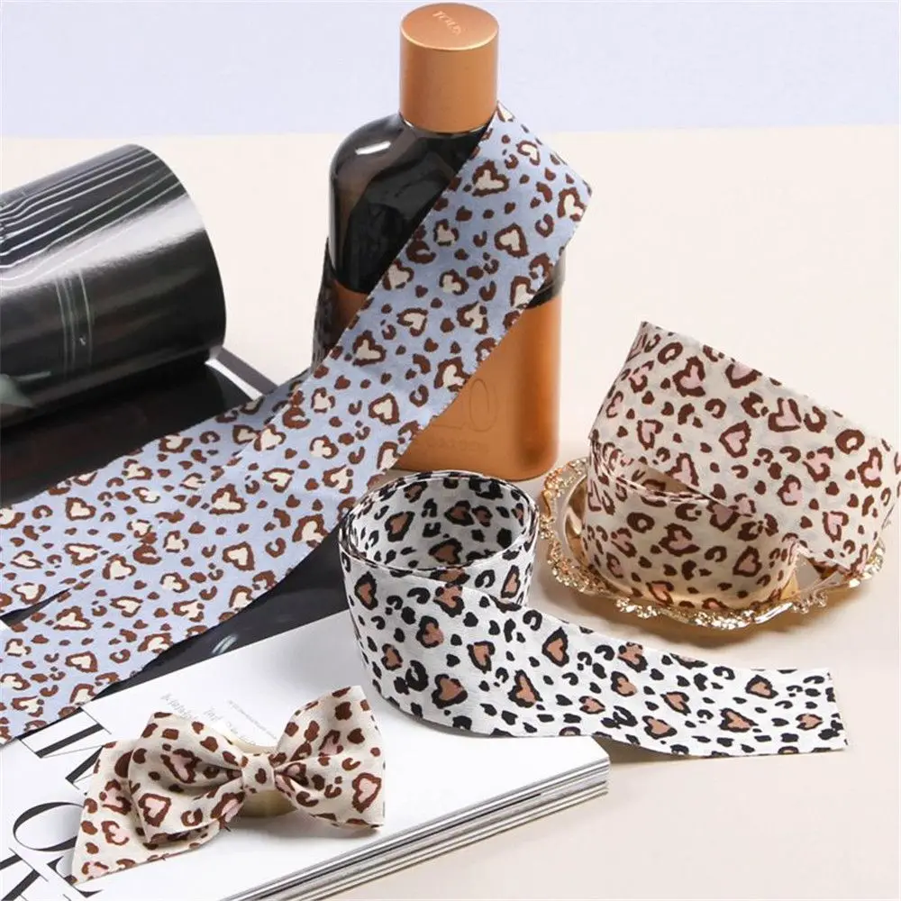 

Crafts Accessories Bowknot Handmade DIY Leopard Layering Cloth Fabric Webbing Ribbon