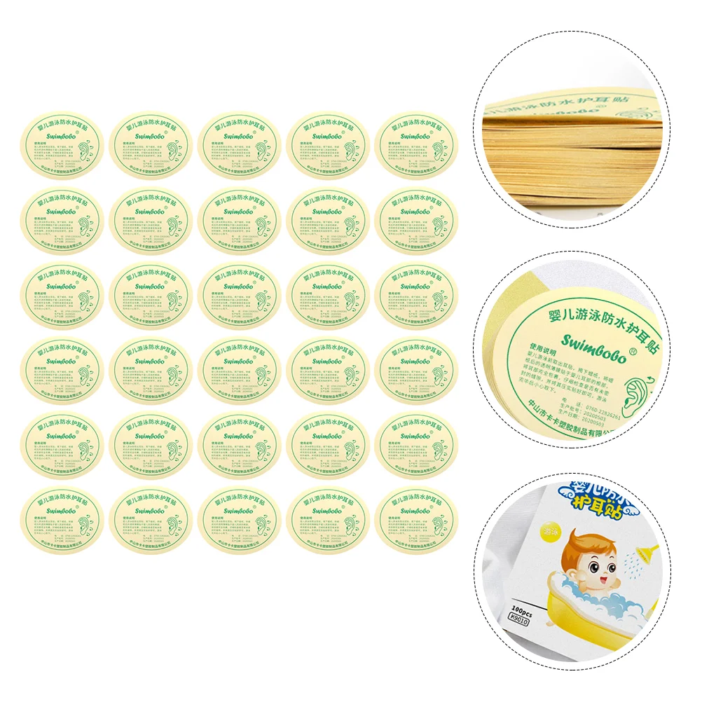 

Ear Baby Shower Covers Cover Waterproof Protectorstickers Sticker Disposable Patch Swimming Bath Newborn Cap Caps Infant Film