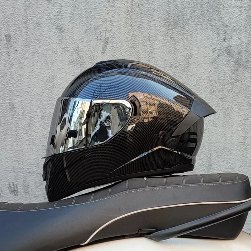   Гоночные шлемы с двумя линзами Спортивный шлем одобрен DOT электрический