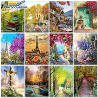 photocustom interior painting by numbers acrylic paints picture drawing scenery diy coloring by numbers unique gift home decor