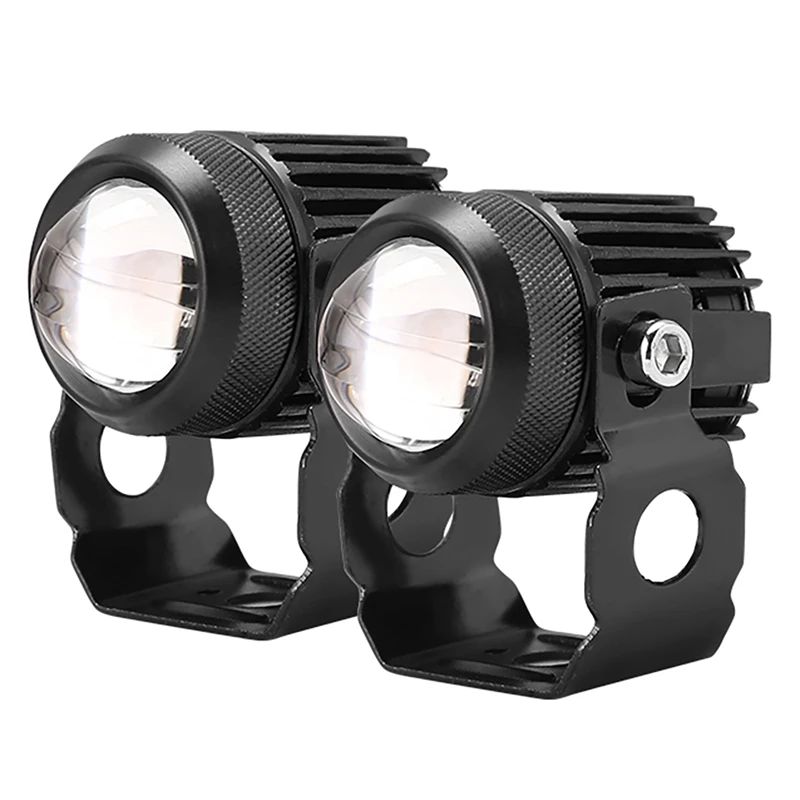 

2 Pack Motorcycle LED Driving Lights Aux Spotlight Compatible Forjeep E-Bike Tractor Pickup Truck ATV UTV SUV Boat Etc
