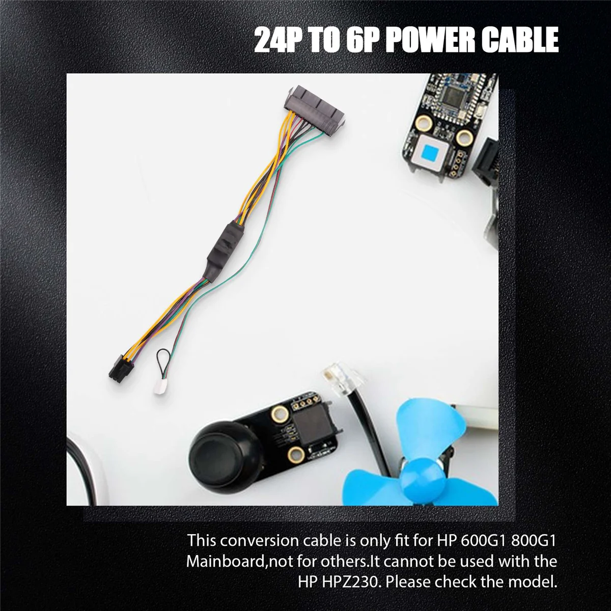 Кабель питания блока ATX PCIe 6-контактный к 24-контактный