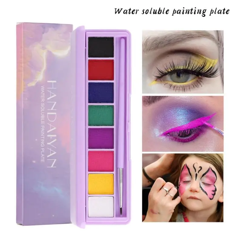 

Water Activated Eyeliner UV Light Neon Pastels Eyeliner Dark Eye Liner Pigment Water Soluble Body Paint Cosplay Makeup