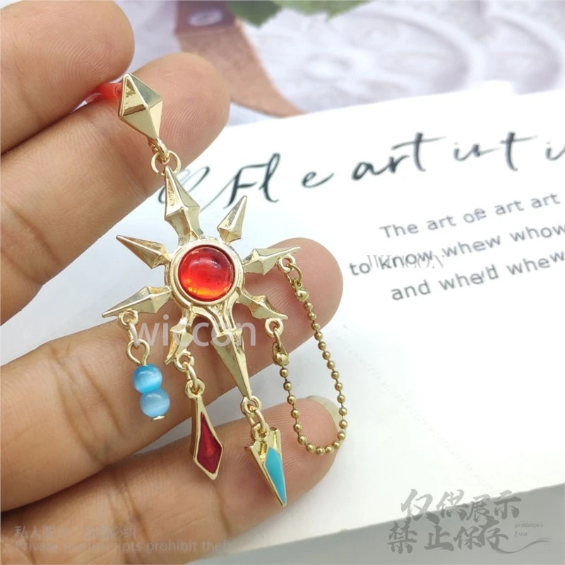 Anime Game FF14 Finall Fantasy XIV Cosplay Azeyma Costume Earrings Ear Clip For Halloween Christmas Prop Jewelry Customized