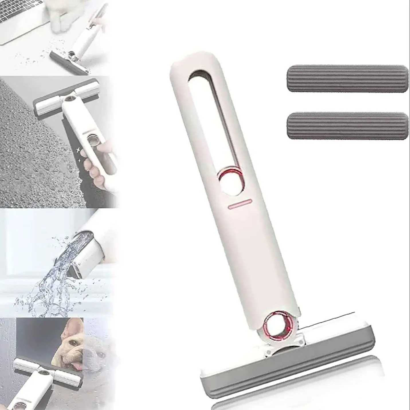 

Mini Mops Floor Cleaning Sponge Squeeze Mop Home Kitchen Car Cleaning Mop Desk Cleaner Window Glass Sponge Cleaner Cleaning Tool