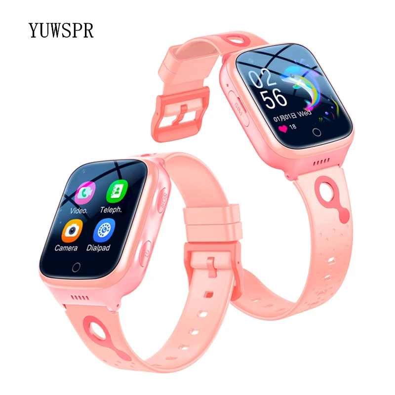 2022 new gps tracker smart watches for children 1000mah long standby waterproof tracking baby boys 4g sim smart phone clock k9 free global shipping