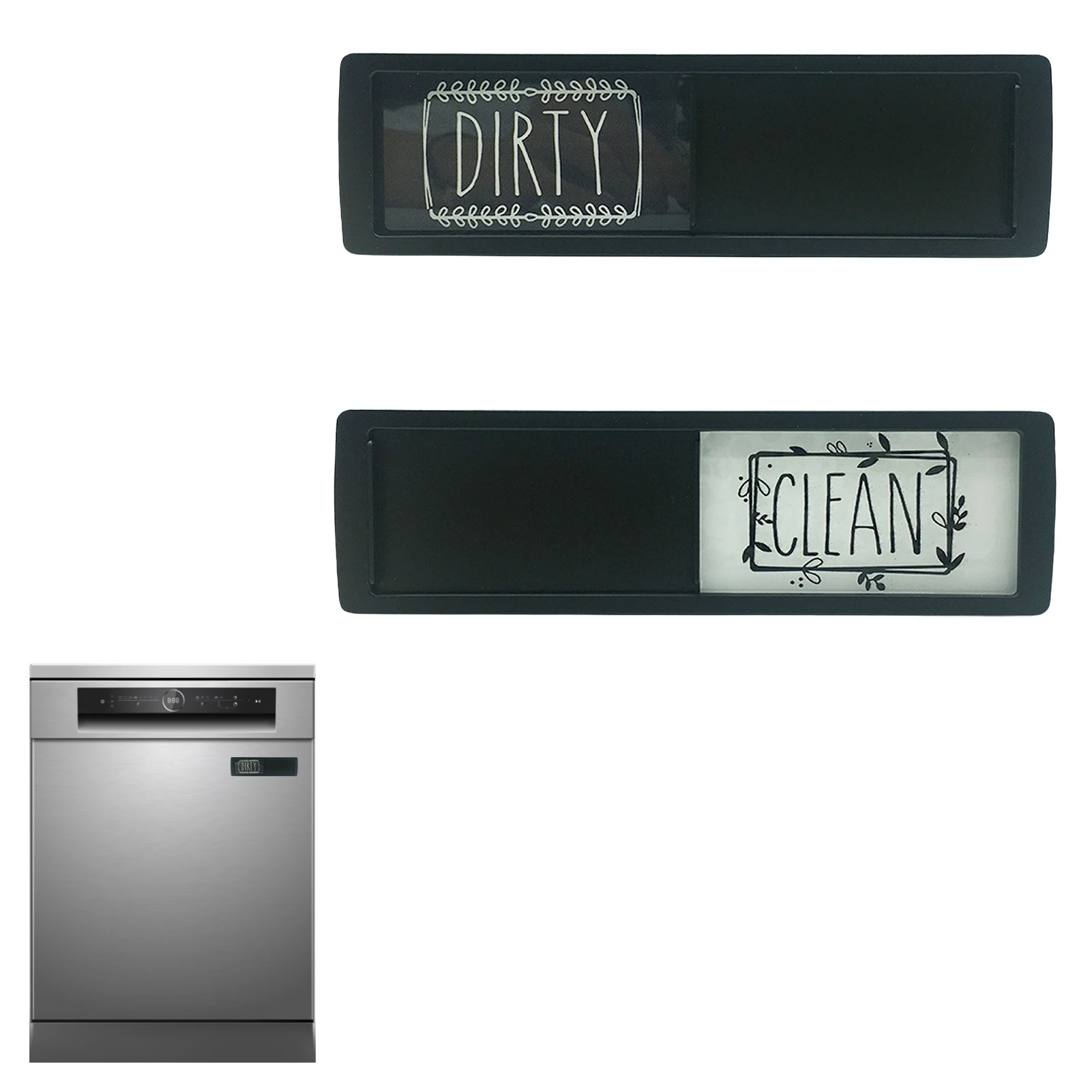 

2022 New Design Dishwasher Magnet Clean Dirty Sticker Household Magnet Indicator Tool For Dishwasher Washing Machine Dryer