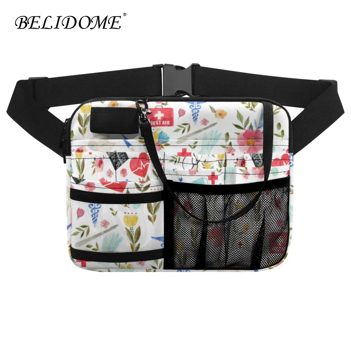 

Multi-Pocket Storage Nurse Waist Bag Hospital Medical Icon Luxury Designer Utility Belt Bag Adjustable Shoulder Strap Pouchs New