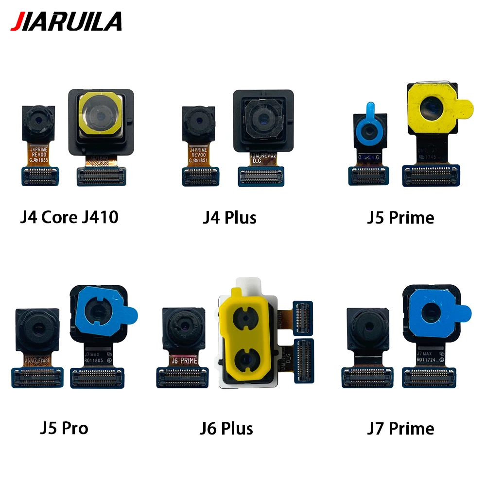 

Маленькая Передняя селфи задняя макроглубина широкая основная задняя камера гибкий кабель для Samsung J4 Core J5 J7 Prime Pro J6 Plus Замена Par