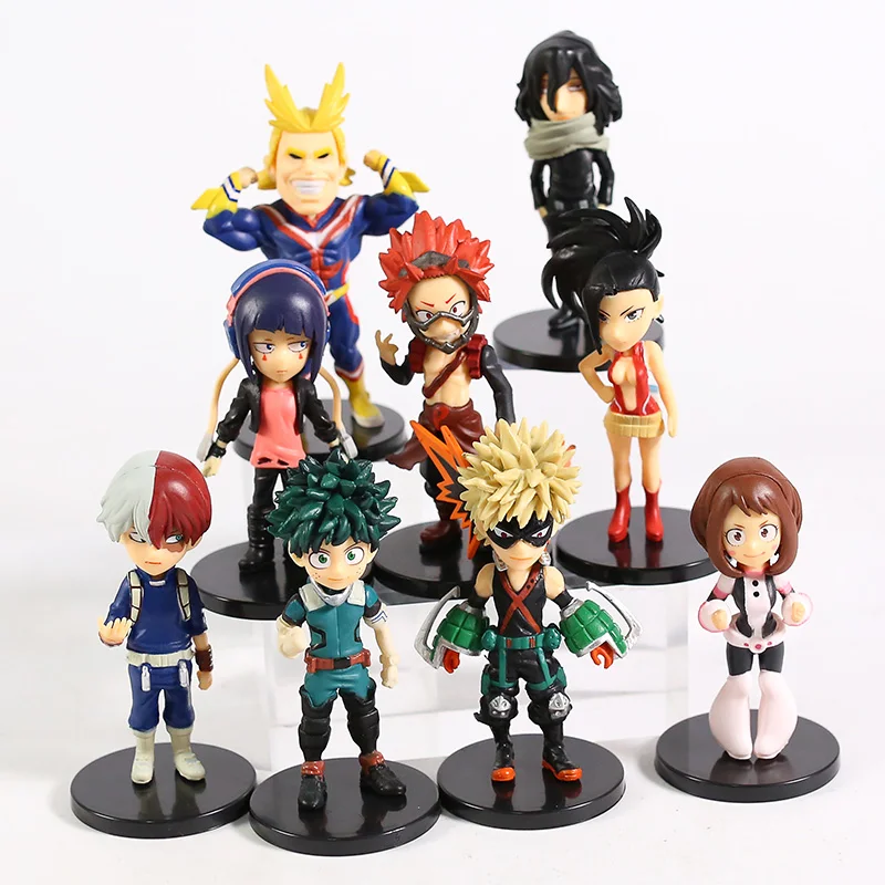 Моя геройская Академия Izuku Katsuki Shoto All May Ochaco Kyoka Yaoyorozu Eijiro Коллекционные Фигурки