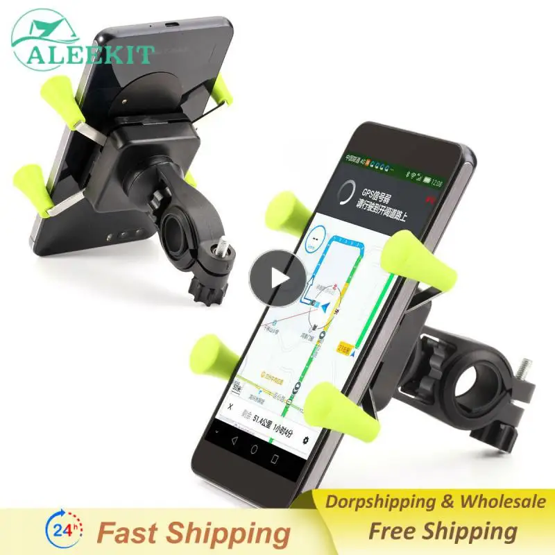 

1~8PCS Bike Accessories Innovative Secure Silicone Cap Reliable Convenient Cell Phone Holder Anti-shock Motorcycle Grip Mount