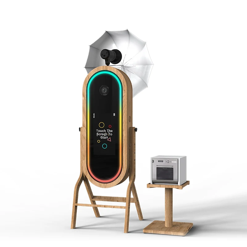 Портативная фотокамера с сенсорным экраном деревянная Ретро Dlsr селфи Волшебная