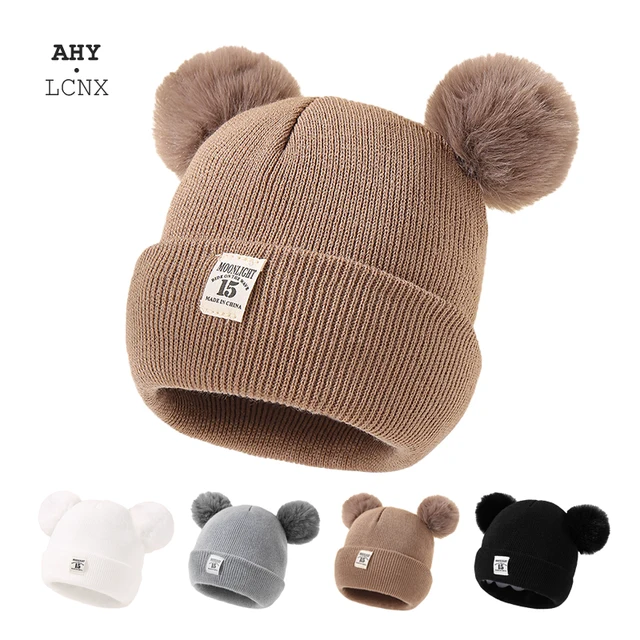 Baby Knitted Hat With Pom Pom 1