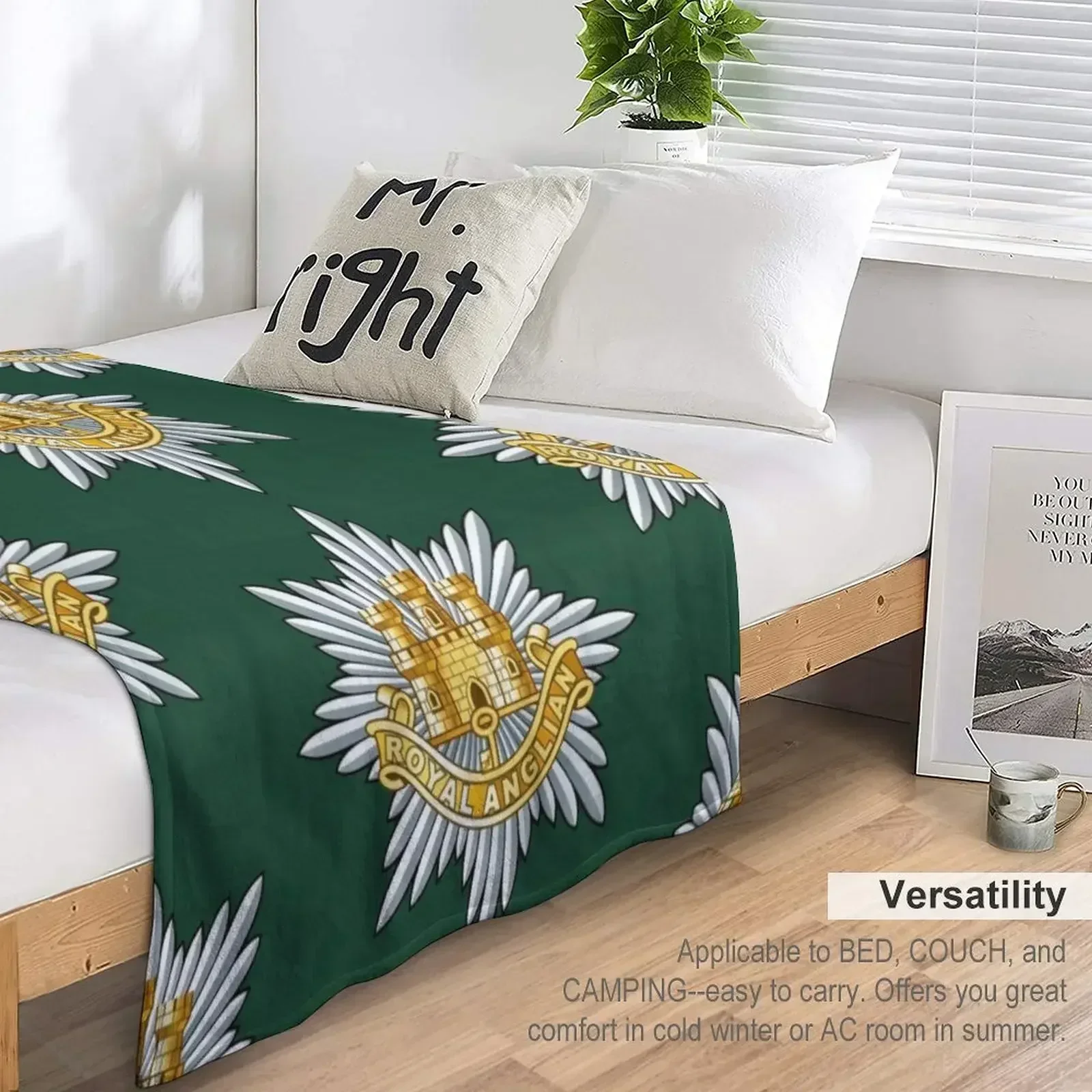 Королевский анганский полный значок одеяло милые утяжеленные роскошные одеяла